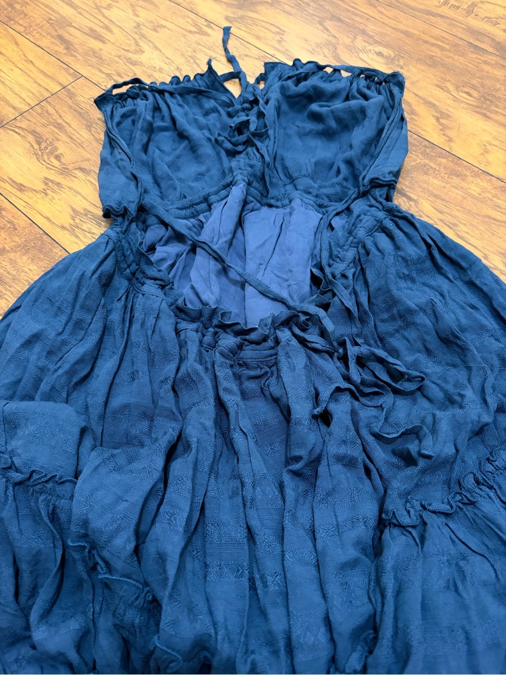 Lulu's Backless Ruffle Dress - Picture 2 of 3